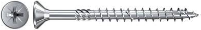 Fischer 652114 Senkkopfschrauben 4 mm 35 mm Kreuzschlitz Pozidriv galvanisch verzinkt 200 St. (652114)