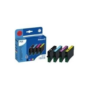 Pelikan P25 Promo Pack - 4er-Pack - Schwarz, Gelb, Cyan, Magenta - Tintenpatrone (entspricht: Epson T1285) - für Epson Stylus S22, SX230, SX235, SX430, SX435, SX438, SX440, SX445, Stylus Office BX305 (4109941)