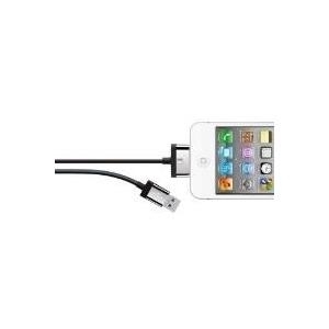 Belkin MIXIT ChargeSync Cable - iPad-/iPhone-/iPod-Lade-/Datenkabel - USB Typ A, 4-polig (M) - Apple Dock-Stecker (M) - 2,0m - Schwarz - für Apple iPad (3rd generation), iPad 1, 2, iPhone 3G, 3GS, 4, 4S, iPod (4G, 5G), iPod classic, iPod mini, iPod n