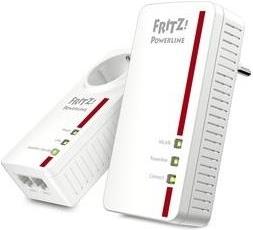 AVM FRITZ!Powerline 1260E WLAN Set 1200MBit - Stromnetz (Powerline) - 3 Ethernet Ports - Standard HomePlug AV2 - 3 Watt (20002795) - Sonderposten