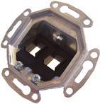 SETEC SeFibre - Anschlussdose, unterputz - RAL 9010 - 4 Ports
