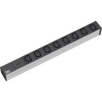 BACHMANN 48,30cm (19) Steckdosenleiste, 8-fach ohne Stecker (333.408)