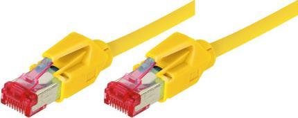 exertis Connect Patchkabel S/FTP, PiMF, CAT.6A EIA/TIA, Class EA, gelb, 0,3 mPremium Patchkabel, Draka 1000MHzCat.7 Rohkabel, Hirose TM21 Stecker, halogenfrei- hochwertiges Draka-Kabel UC900 SS27Cat.7 Rohkabel, halogenfrei - Twisted Pair, S/FTP gesch
