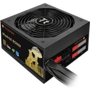 Thermaltake Madrid 850W - Stromversorgung (intern) - ATX12V 2.3 - 80 PLUS Gold - Wechselstrom 100-240 V - 830 Watt - aktive PFC - Schwarz