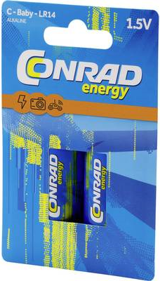 Conrad energy Extreme Power LR14 Baby (C)-Batterie Alkali-Mangan 8000 mAh 1.5 V 2 St. (CE-2182253)