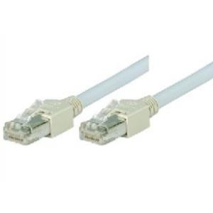 Tecline Fröhlich + Walter - Crossover-Kabel - RJ-45 (M) bis RJ-45 (M) - 10 m - Foiled Unshielded Twisted Pair (F/UTP) - CAT 5e - halogenfrei - Grau (72410)
