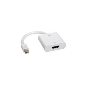V7 - Video- / Audio-Adapter - Mini DisplayPort (M) bis HDMI (W) - 17 cm - weiß - für Apple MacBook, MacBook Air, MacBook Pro