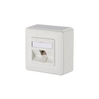 METZ CONNECT BTR IT CONNECT E-DAT modul 8(8) AP - Wanddose - RJ-45 - Pure White, RAL 9010 - 1 Anschluss (1309110002-E)
