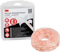 3M Dual Lock Druckverschluss SJ387B, 25 mm x 2,5 m, schwarz flexibler Druckverschluss, wiederlösbares Befestigungssystem - 1 Stück (SJ3870)