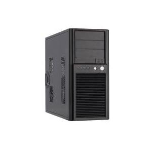 Chieftec Smart Series SH-03B - Midi Tower - Erweitertes ATX - ohne Netzteil (ATX12V 2,3 - PS/2) - Schwarz - USB/Audio (SH-03B-OP)
