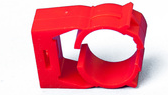 Bisson PIPE CLIPS RED (ABS004)
