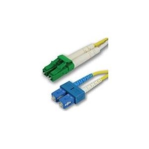 MicroConnect - Netzwerkkabel - LC/APC Einzelmodus (M) bis SC/UPC Einzelmodus (M) - 10 m - Glasfaser - 9/125 Mikrometer - OS2 - halogenfrei - Gelb