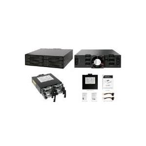Cremax ICY Dock MB996SP-6SB - Gehäuse für Speicherlaufwerke mit Lüfter - 6.4 cm (2.5) - mattschwarz (MB996SP-6SB)