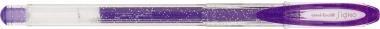 uni-ball Gelschreiber SIGNO (UM-120SP), violett Glitzerstift, Strichstärke: 0,7 mm, Schaft: transparent, - 12 Stück (UM-120 SP VT)