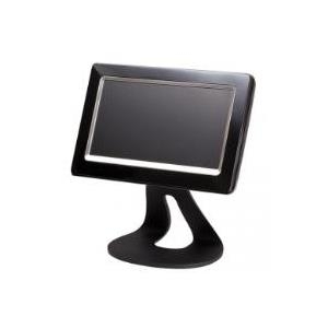 Glancetron 70-SM, 17,8cm (7), silber/schwarz TFT Monitor, Widescreen, 16:9, 17,8cm (7), 800x480 Pixel, VESA Mount (75x75mm), Helligkeit: 350cd, Blickwinkel: 70/60°(H/V), Kontrast: 400:1, USB, inkl.: Kabel (USB), Standfuß (Wandhalterung), Farbe: silbe