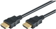 M-Cab 7200232 cavo HDMI 1 m HDMI tipo A [Standard] Nero (1M HDMI CABLE 4K30HZ BLACK - 3D DEEP COLOR BLACK HI-SPEED)