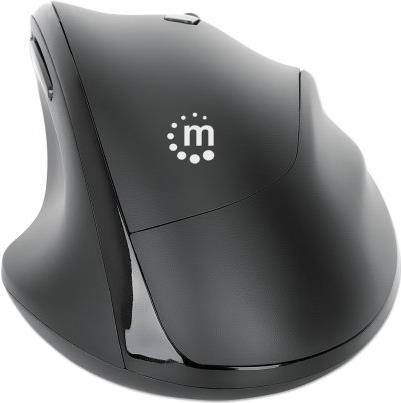 Manhattan 190237 mouse Mano destra RF Wireless Ottico 1600 DPI (ERGONOMIC USB WIRELESS MOUSE- - RIGHT HANDED 7-BUTTON)