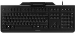 CHERRY SECURE BOARD 1.0 - Tastatur - mit NFC, Smart Card reader (CCID) - USB - Deutschland - Schlüsselschalter: CHERRY LPK - Schwarz