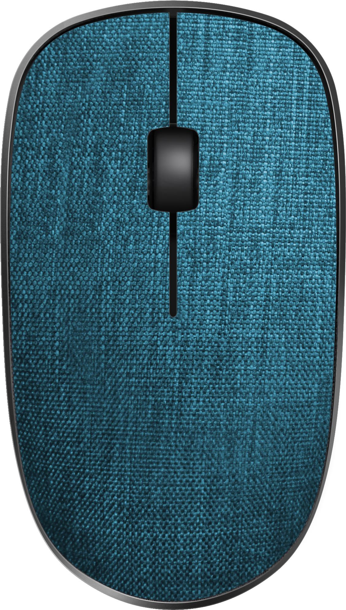 Rapoo 3510 Plus RF Wireless Optisch 1000DPI Ambidextrös Schwarz - Blau Maus (17878)