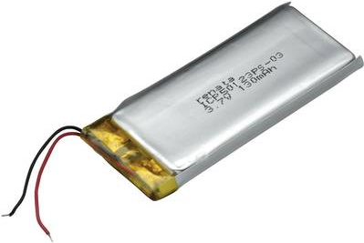 RENATA Lithium-Polymer Akku ICP50123PS-03 3.7 V 130 mAh ICP061332 (L x B x H) 31.5 x 12.5 x 5.4 mm (100688)