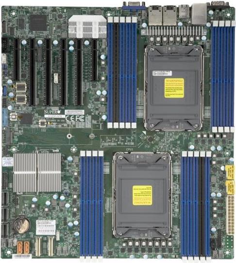 SUPERMICRO X12DPI-NT6 - Motherboard - E-ATX - LGA4189-Sockel - 2 Unterstützte CPUs - C621A Chipsatz - USB 3.2 Gen 1 - 2 x 10 Gigabit LAN - Onboard-Grafik - für SC745 BAC-R1K23B, SC825 BTQC-R1K23LPB, SuperServer 620P-TRT