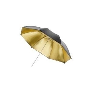 mantona Walimex Reflex Umbrella - Reflektierender Schirm - Gold - Ø 84 cm (12134)
