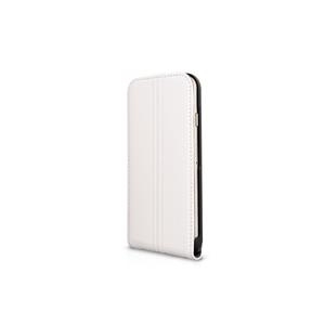 V7 Vertical Flip Case - Flip-Hülle für Mobiltelefon - Polyurethan, Polycarbonat - weiß - für Apple iPhone 6