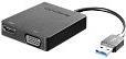 Lenovo Universal USB 3.0 to VGA/HDMI Adapter - Externer Videoadapter - USB 3.0 - HDMI, VGA - für Miix 510-12, 520-12, 710-12, ThinkPad E57X, L470, L570, P51, P71, T470