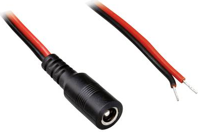 TRU COMPONENTS Niedervolt-Anschlusskabel - 5.50 mm 2.50 mm 0.50 m 1 St. (TC-2511284)