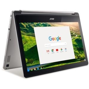 Acer Chromebook R 13 CB5-312T-K0YK - Flip-Design - MT8173 2.1 GHz - Chrome OS - 4 GB RAM - 32 GB eMMC - 33.8 cm (13.3) IPS Touchscreen 1920 x 1080 (Full HD) - PowerVR GX6250 - Wi-Fi, Bluetooth - glitzernd silberfarben - kbd: Deutsch