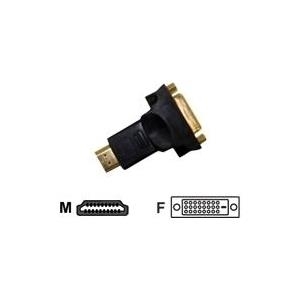 Jou Jye Computer AVA 160 - Videoanschluß - HDMI / DVI - HDMI (M) bis DVI-D (W) - Schwarz