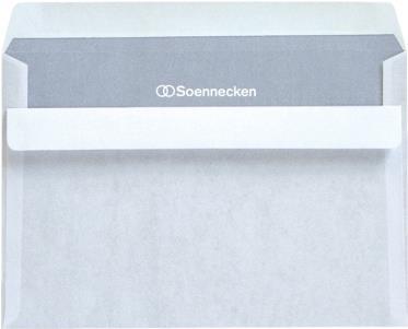 Briefhüllen C6 oF/sk weiß 100-er Packung 75g - Bürokleinmaterial (1321)