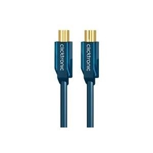 ClickTronic Casual Series - HF-Kabel - F-Stecker (M) bis F-Stecker (W) - 7.5 m - doppelt abgeschirmtes Koaxialkabel - 95 dB
