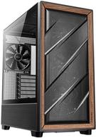 Antec 0-761345-10133-2 computer case Midi Tower Nero Legno (Antec FLUX Mid Tower PC Case - Tempered Glass Black/Wood 5 PWM Fans