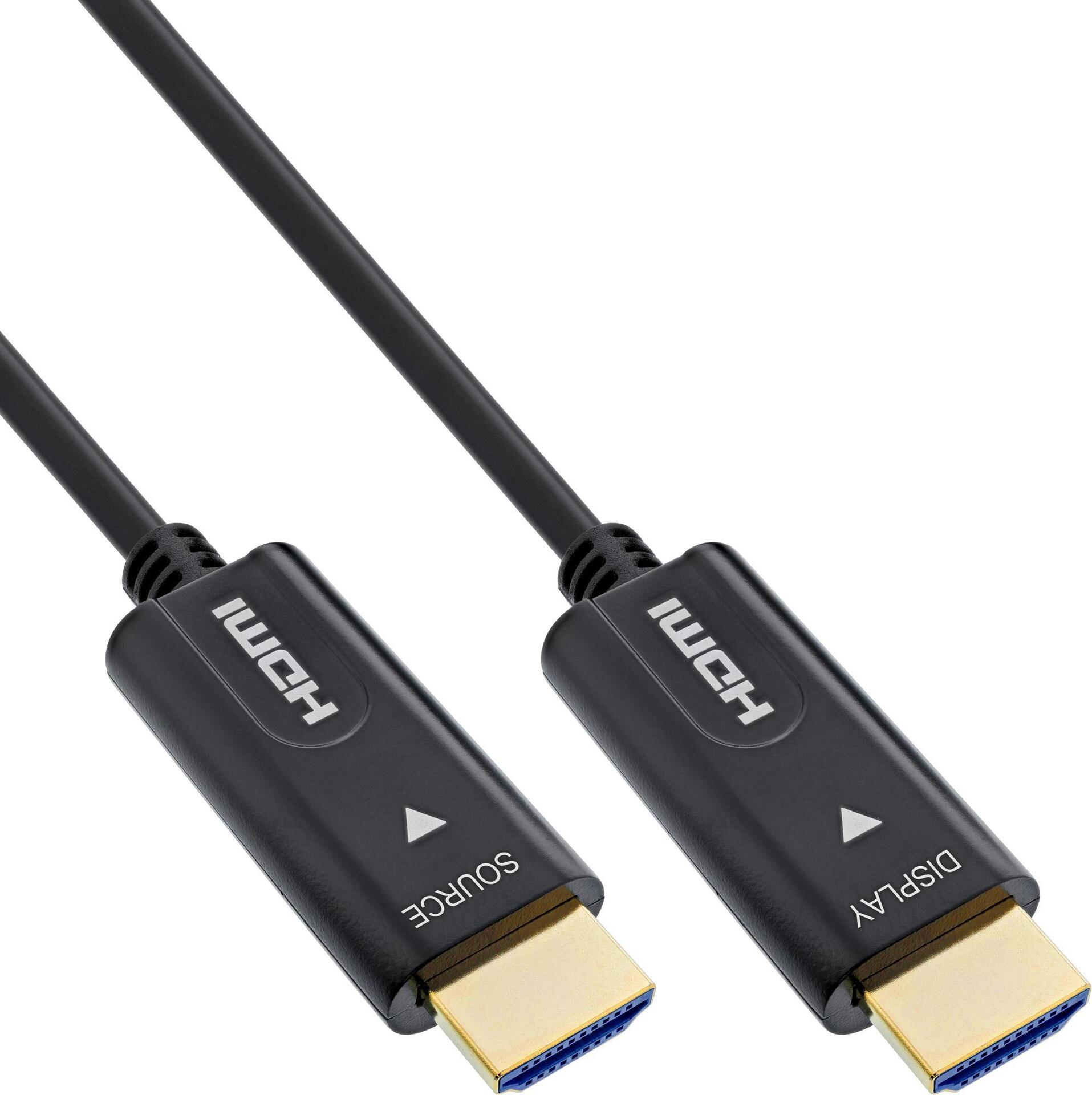 InLine Cavo HDMI AOC High Speed HDMI with Ethernet 4K/60Hz M/M 30m