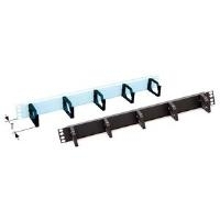 Apra-Gruppe apraNET - Rack-Kabelführungsplatte (horizontal) - RAL 9005 - 1U - 48,3 cm (19) (213-145-30)