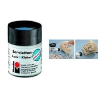 Marabu Servietten Lack und Kleber glänzend - Lackierung - Transparent - Glanz - 0,05 l (114005844)