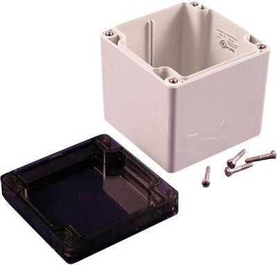 Hammond Electronics Universal-Gehäuse 90 x 90 x 90 Polycarbonat Grau 1554EE2GYSL 1 St. (1554EE2GYSL)