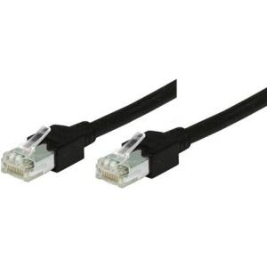 Patchkabel SF/UTP, Cat 5e, schwarz, 0,5 m halogenfrei, mit Draka-Kabel und Hirosesteckern TM11 (bisherige Bezeichnung S/FTP) (71300S)