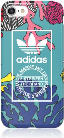 adidas Originals Soft Cover Logo Print Coral, für iPhone 8/7, Blister (26876)