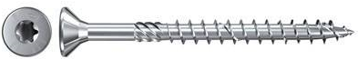 Fischer 652441 Senkkopfschrauben 5 mm 45 mm Torx galvanisch verzinkt 200 St. (652441)