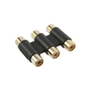 Audio/Video Adapter - 3 x Cinch Buchse auf 3x Cinch Buchse - vergoldet (99319) Audio/Video Adapter - 3 x Cinch Buchse auf 3x Cinch Buchse - vergoldet (99319)