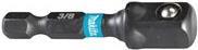 Makita Impact Black - adattatore per presa - 3/8" - quadrato - sei punte - 1/4" - brugola - lunghezza 50 mm