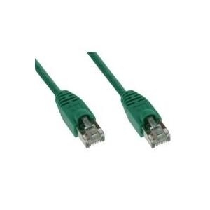 Patchkabel S-STP (PIMF), Cat 6, grün, 1,0 m Patchkabel mit besonders schmalem Knickschutz (71501G)