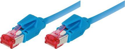 exertis Connect Patchkabel S/FTP, PiMF, CAT.6A EIA/TIA, Class EA, blau, 0,5 mPremium Patchkabel, Draka 1000MHzCat.7 Rohkabel, Hirose TM21 Stecker, halogenfrei- hochwertiges Draka-Kabel UC900 SS27Cat.7 Rohkabel, halogenfrei - Twisted Pair, S/FTP gesch