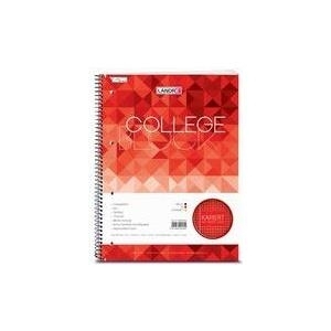 LANDRÉ Collegeblock HOT, DIN A4+, kariert, 160 Blatt angedeuteter Rand links und rechts, 70 g/qm, - 1 Stück (100050152)