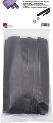 TRU COMPONENTS T1902CA043 Schrumpfschlauchsortiment Schwarz 12 mm Schrumpfrate:3:1 15 St. (T1902CA043)