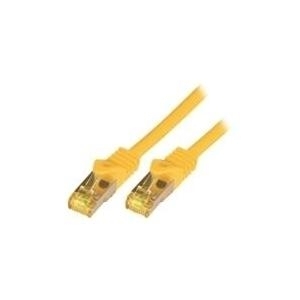 M-Cab 5m Cat7 cavo di rete Giallo S/FTP [S-STP] (CAT7 SFTP RJ45 LSZH 5M YEL - 10GBIT RAW PATCH CABLE)