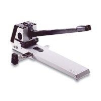 LEITZ Registraturlocher/Superlocher, Stanzleistung:250 Blatt silber, Metall-Anschlagschien bis Format DIN A3, mit Abfall- (5182-00-84)