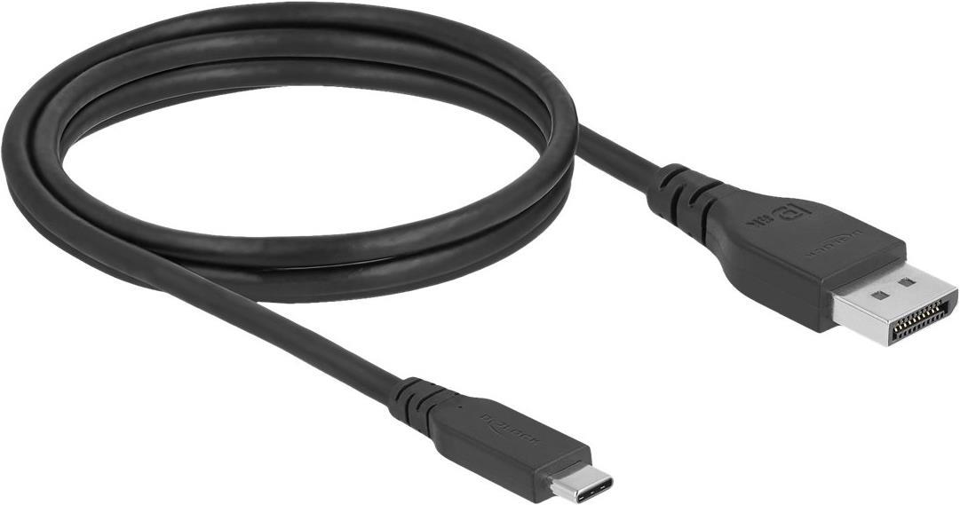 Delock Cavo USB bidirezionale da tipo C a DisplayPort (DP Alt Mode) 8K 60 Hz 1 m certificato DP 8K